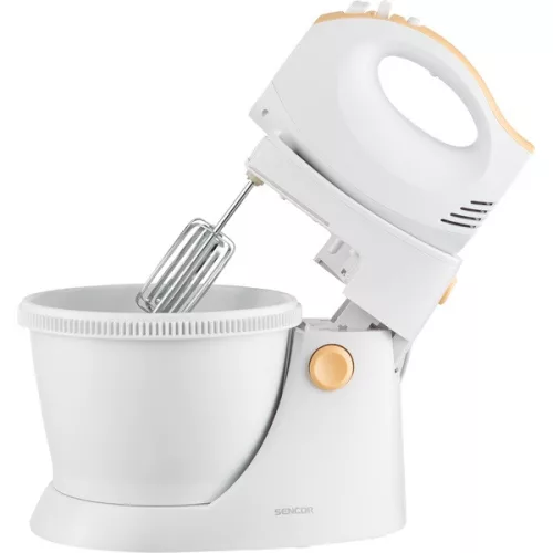 SENCOR SHM 5330-EUE3 Tálas kézi mixer, 5 sebességfokozat, 3.5L, 500W, Fehér