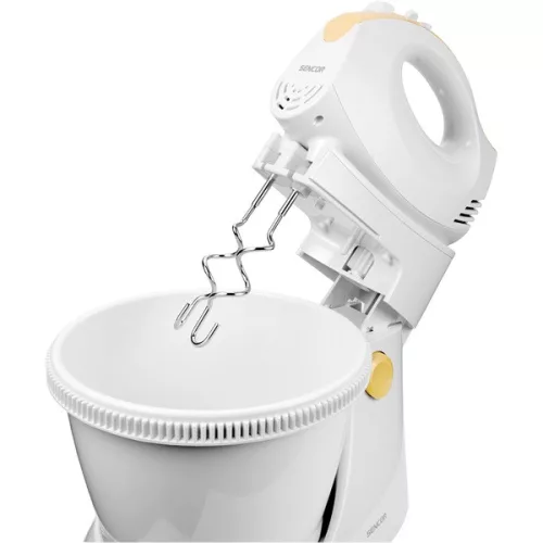 SENCOR SHM 5330-EUE3 Tálas kézi mixer, 5 sebességfokozat, 3.5L, 500W, Fehér