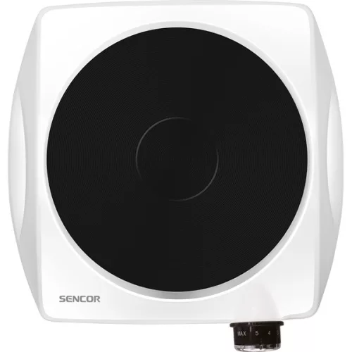 SENCOR SCP 1503WH-EUE4 Elektromos főzőlap, 18cm, 1500W, Fehér