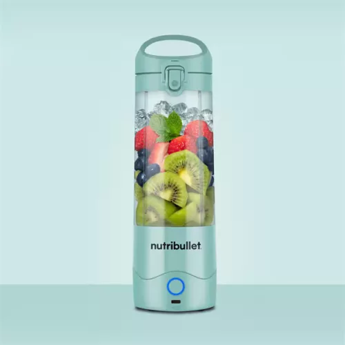 NUTRIBULLET NBP003.LBL Hordozható turmixgép, 475ml, Világoskék