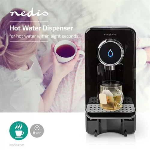 Nedis KAWD100FBK melegvíz adagoló, 2600 W, 2,5 l, Fekete