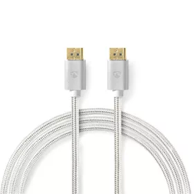   Nedis CCTB37014AL20 DisplayPort 1.4 kábel, displayport dugó - display port dugó, aranyozott csatlakozók, 8K@60Hz, 2m