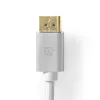 Nedis CCTB37014AL20 DisplayPort 1.4 kábel, displayport dugó - display port dugó, aranyozott csatlakozók, 8K@60Hz, 2m