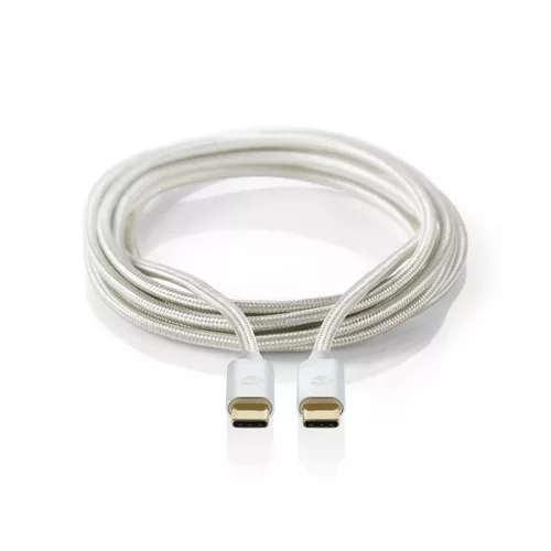 Nedis CCTB64700AL10 USB 3.2 Gen 1, USB-C dugó - USB C (USBC) dugó kábel, 60W, 4K@60Hz, 1m