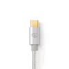 Nedis CCTB64700AL10 USB 3.2 Gen 1, USB-C dugó - USB C (USBC) dugó kábel, 60W, 4K@60Hz, 1m