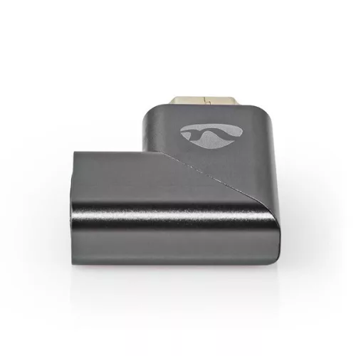 Nedis CVTB34904GY HDMI átalakító adapter, aranyozott, jobbra hajlított, pipa, alumínium borítás