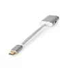 Nedis CCTB64480AL02 USB C (USB-C) - Displayport adapter, aranyozott csatlakozók, USB3.2 Gen 1, 4K@60Hz, 20 cm
