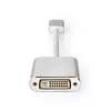Nedis CCTB37250AL02 Displayport dugó - DVI-D 24+1-Tűs aljzat adapter, aranyozott csatlakozók, 1080p, 20 cm kábel