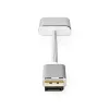 Nedis CCTB37250AL02 Displayport dugó - DVI-D 24+1-Tűs aljzat adapter, aranyozott csatlakozók, 1080p, 20 cm kábel
