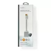 Nedis CCTB37250AL02 Displayport dugó - DVI-D 24+1-Tűs aljzat adapter, aranyozott csatlakozók, 1080p, 20 cm kábel