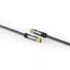 Nedis CSTB41000GY50 F csatlakozós koax kábel, 75 Ohm, 90 dB,  négyszeresen árnyékolt, prémium kivitel, 5m