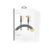 Nedis CSTB40015WT50 koax RF kábel, koax férfi (dugó), koax nő (aljzat), 75 Ohm, Négyszeresen árnyékolt, 5m