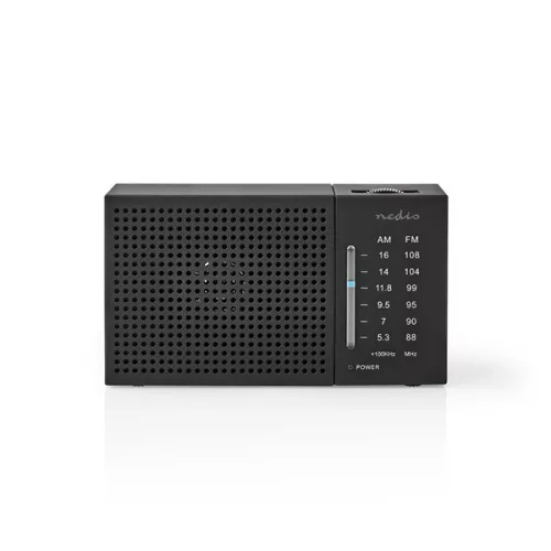 Nedis RDFM1200BK hordozható  AM / FM rádió, elemes