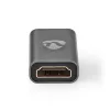 Nedis CVTB34907GY micro HDMI - HDMI adapter, 4K@60Hz, aranyozott, alumínium ház