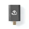 Nedis CVTB34907GY micro HDMI - HDMI adapter, 4K@60Hz, aranyozott, alumínium ház