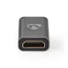 Nedis CCVTB34906GY mini HDMI - HDMI adapter, 4K@60Hz, aranyozott, alumínium ház