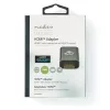 Nedis CCVTB34906GY mini HDMI - HDMI adapter, 4K@60Hz, aranyozott, alumínium ház