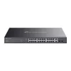 TP-LINK Switch 26x1000Mbps (24xPOE+) +2xGigabit SFP kombó Fémházas Easy Smart (Omada), ES228GMP