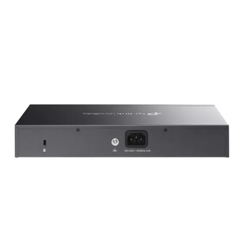 TP-LINK Switch 4x10Gbps(4x10G POE++) + 2x10G SFP+, Menedzselhető Rackes, SX3206HPP