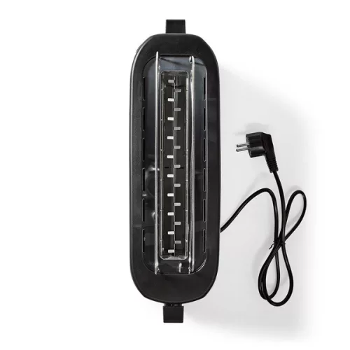 Nedis KABT310EAL kenyérpirító 1000W, 1 hosszú nyílás, 2 szelet, 6 fokozatú szabályzó, kiolvasztás funkció, alumínium ház