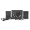 Nedis GSPR31021BK gamer hangszóró készlet, csatornák: 2.1, USB tápellátás, 3,5 mm jack, 33 W, LED, hangerőszabályozó