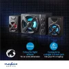 Nedis GSPR31021BK gamer hangszóró készlet, csatornák: 2.1, USB tápellátás, 3,5 mm jack, 33 W, LED, hangerőszabályozó