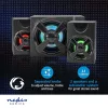 Nedis GSPR31021BK gamer hangszóró készlet, csatornák: 2.1, USB tápellátás, 3,5 mm jack, 33 W, LED, hangerőszabályozó