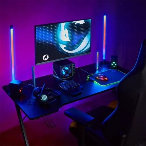 Nedis GSPR31021BK gamer hangszóró készlet, csatornák: 2.1, USB tápellátás, 3,5 mm jack, 33 W, LED, hangerőszabályozó