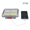 VIVALUX, 004849, ZEIN LED reflektor, napelemes, 850lm, IP44, 120°, Szürke