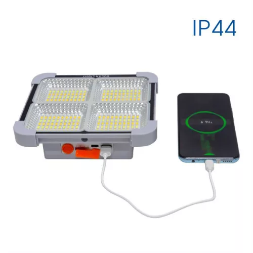 VIVALUX, 004849, ZEIN LED reflektor, napelemes, 850lm, IP44, 120°, Szürke