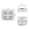 VIVALUX, 004849, ZEIN LED reflektor, napelemes, 850lm, IP44, 120°, Szürke