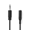 Nedis CAGP22550BK02 sztereo adapter, 3,5mm jack dugó - 6,35mm jack aljzat, 0,20m