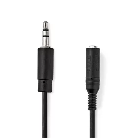  Nedis CAGP22550BK02 sztereo adapter, 3,5mm jack dugó - 6,35mm jack aljzat, 0,20m