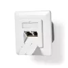 Nedis CCGB89200IV Süllyesztett | 2 port | CAT6 fali doboz