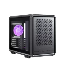   COOLER MASTER Ház Mini-ITX/Micro-ATX MasterFrame 400 Mesh Black, Tápegység nélkül, fekete