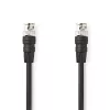 Nedis CVGL01000BK50 BNC videokábel kábel, 75 Ohm, 5m