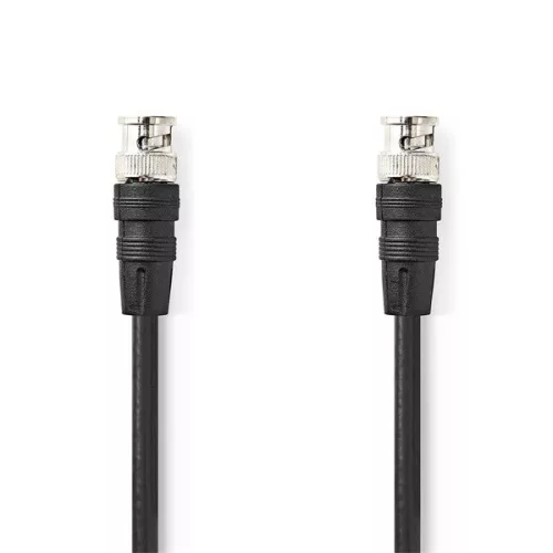 Nedis CVGL01000BK50 BNC videokábel kábel, 75 Ohm, 5m