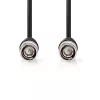 Nedis CVGL01000BK50 BNC videokábel kábel, 75 Ohm, 5m