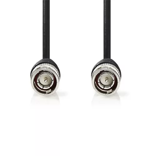 Nedis CVGL01000BK50 BNC videokábel kábel, 75 Ohm, 5m