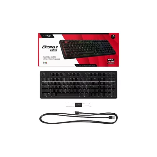 HP HYPERX vezetékes mechanikus gaming billentyűzet Origins 2 1800 RGB - amerikai lokalizáció