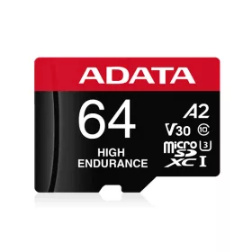   ADATA Memóriakártya MicroSDXC 64GB + Adapter ENDURANCE UHS-I A2 V30 (100/85)