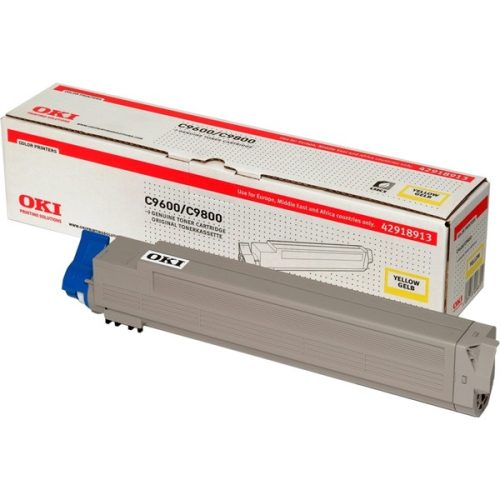 OKI Toner C9600/9800 sárga