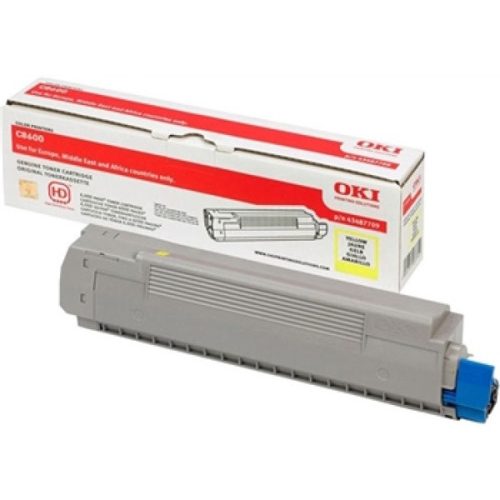 OKI Toner C8600 sárga