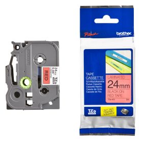   Brother TZE-451 laminált P-touch szalag (24mm) Black on Red - 8m