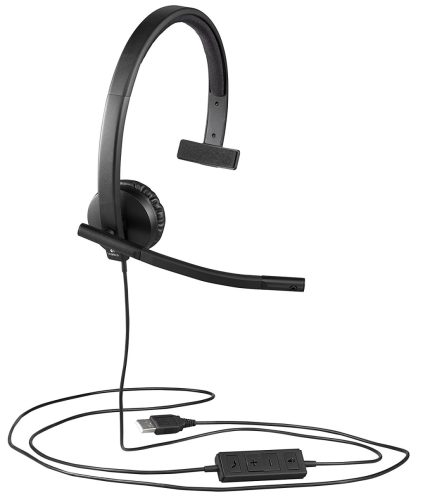 Logitech H570E USB Headset Mono Black