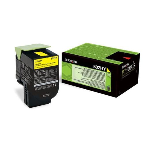 Lexmark 802HY High Yellow toner