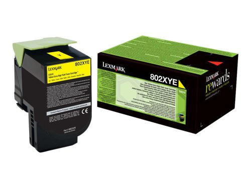 Lexmark 802XYE Extra High Yellow toner