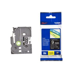   Brother TZE-325 laminált nyomtatószalag (9mm) White on Black - 8m
