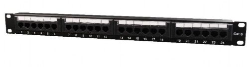 Gembird 24-port Patch Panel 1U Black