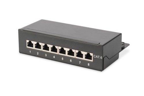 Digitus 8-port Patch Panel 1U Black